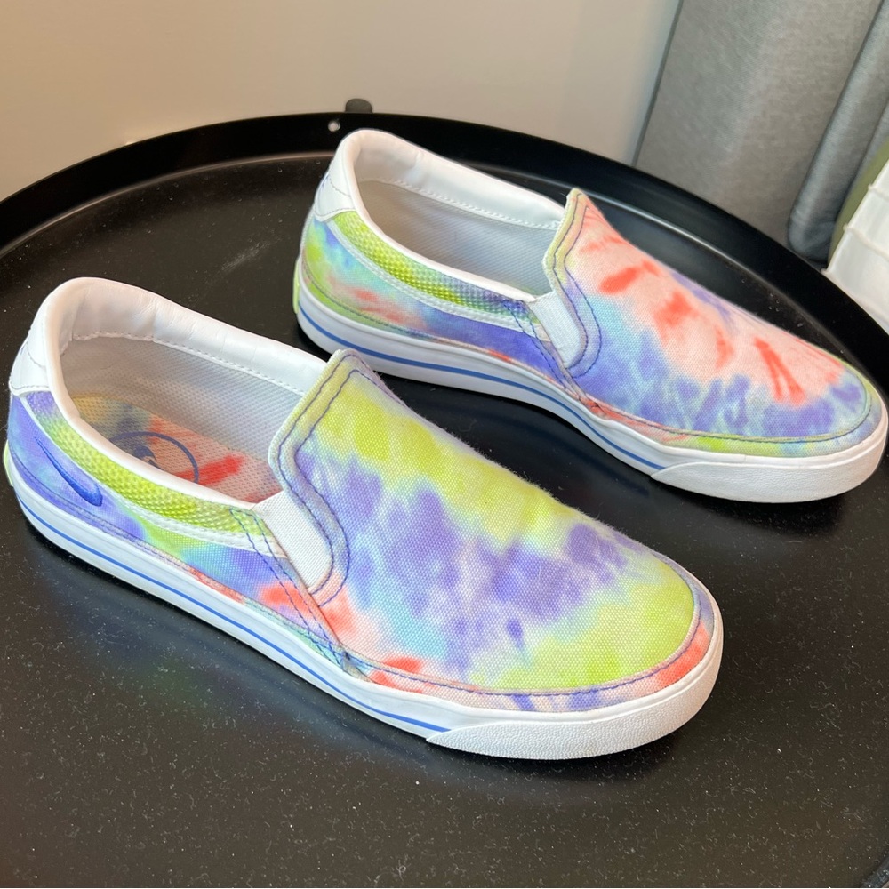 Nike Court Legacy Print Slip On Sneakers - Women's Size 7.5